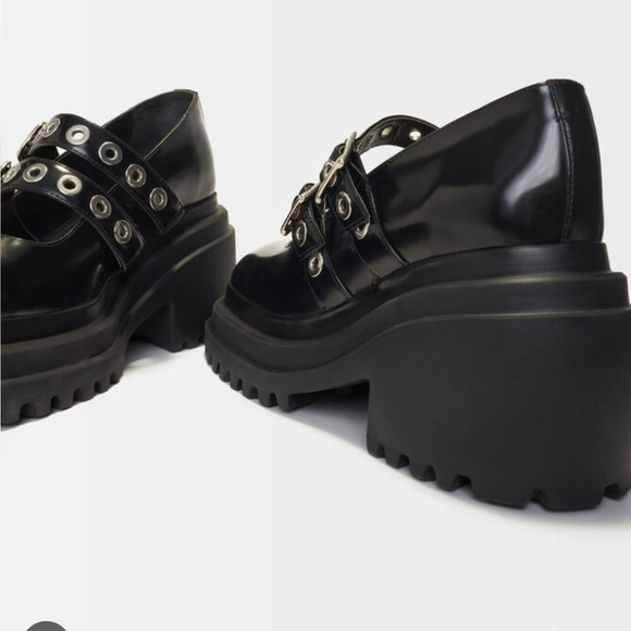 Maje Mary Jane platforms with silver eyelets (size 6) NEW in box - Picture 3 of 6